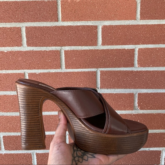 Vintage 90s Platform Sandals W8 - Picture 4 of 4